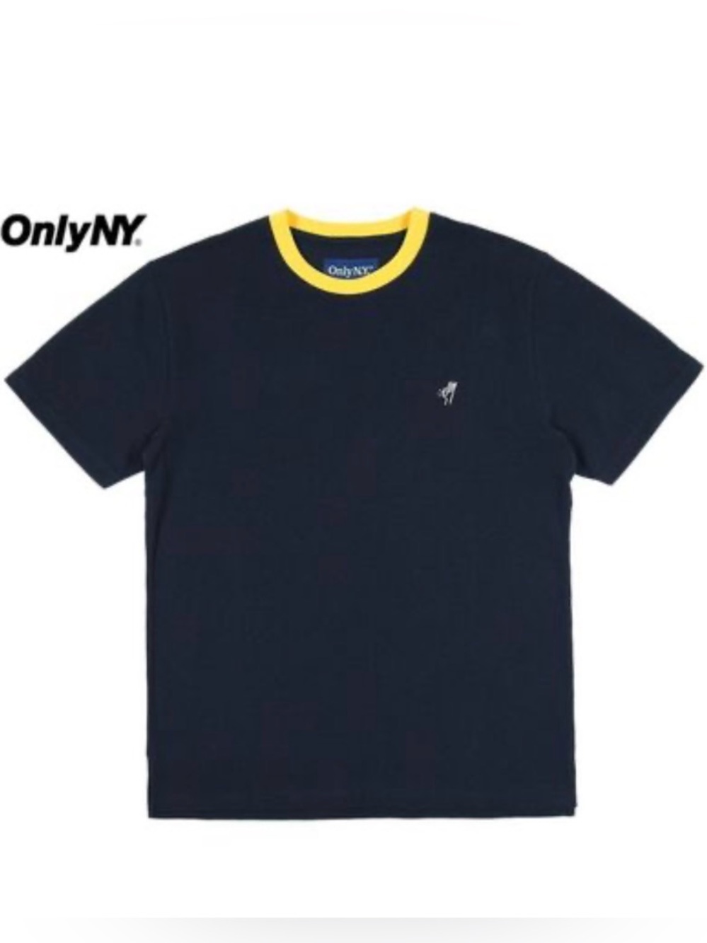 Only N.Y. Blue Pique, Embroidered OK T-Shirt